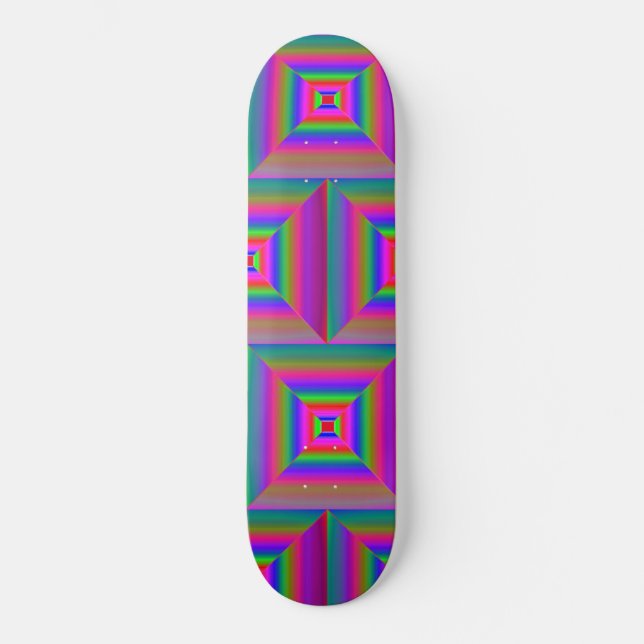 Skateboard Tuiles d'art moderne (Recto)