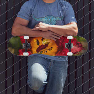 Skateboard Tuliforme rouge