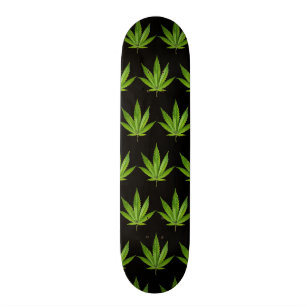 Skateboard type 420WeedArmy : planche à roulettes du ¾ 7"