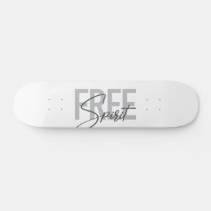 Skateboard Typographie moderne, simple, cool de Free Spirit