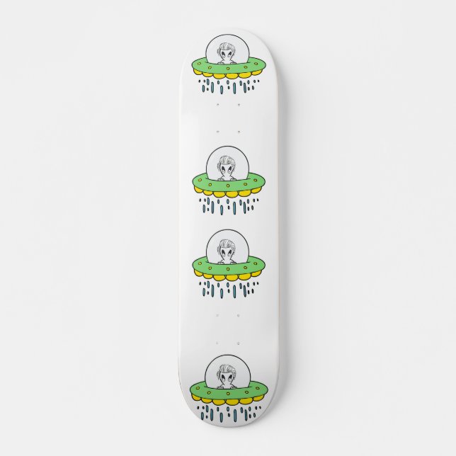 Skateboard UFO Alien amusant (Devant)