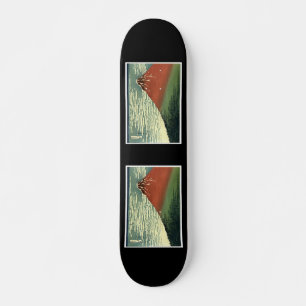 Skateboard Ukiyo-e South Wind Sky ou Fuji rouge de Hokusai