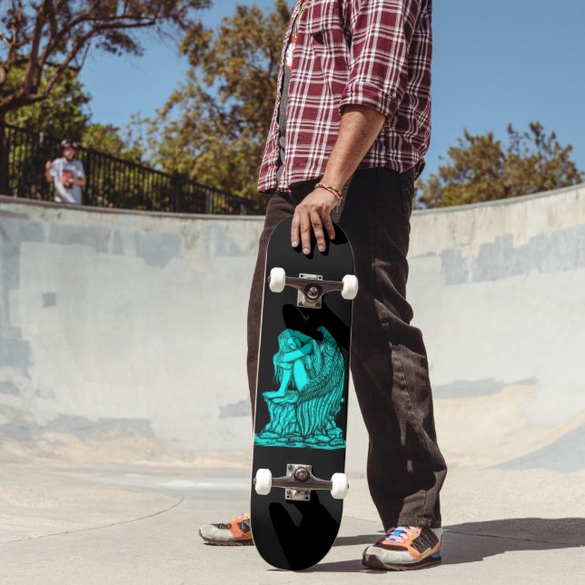 Skateboard Un ange endormi sur la pierre (Extérieur 2)
