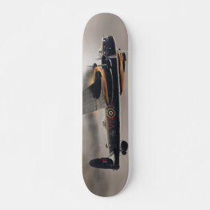 Skateboard Un bombardier Lancaster en feu