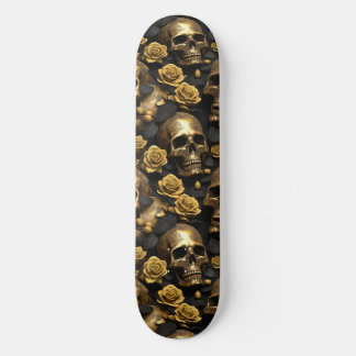 Skateboard Un crâne et une série Rose 8