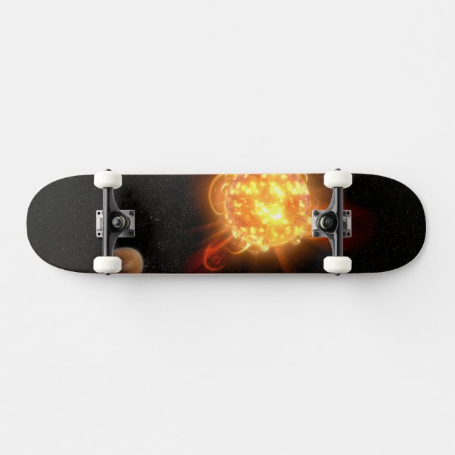Skateboard Un jeune nain rouge (Horz)