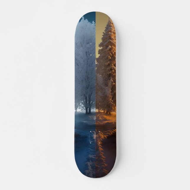 Skateboard Un jour en hiver (Devant)