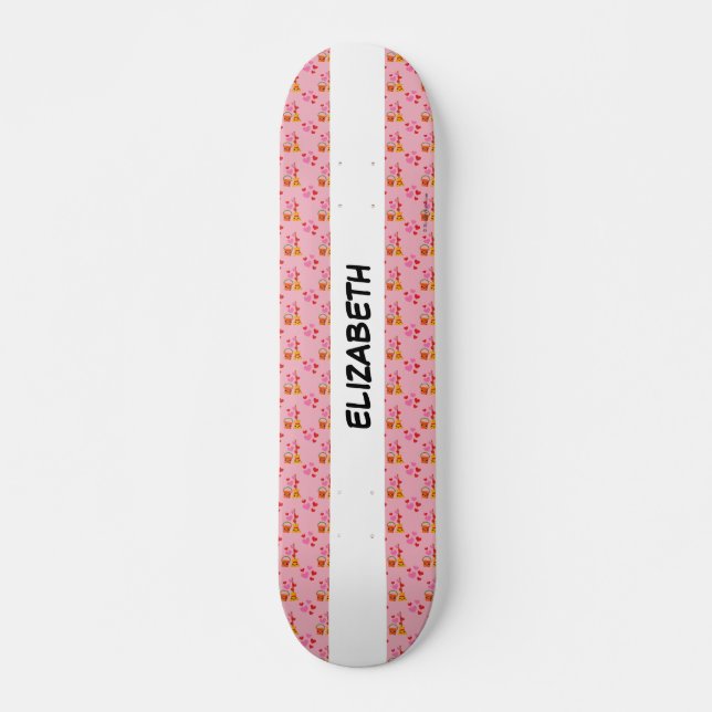 Skateboard Un Motif d'amour durable | Ajouter Votre Nom (Devant)
