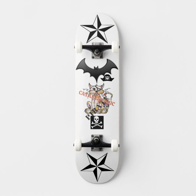 Skateboard Un oeil Catastrophique Pirate CAT (Recto)
