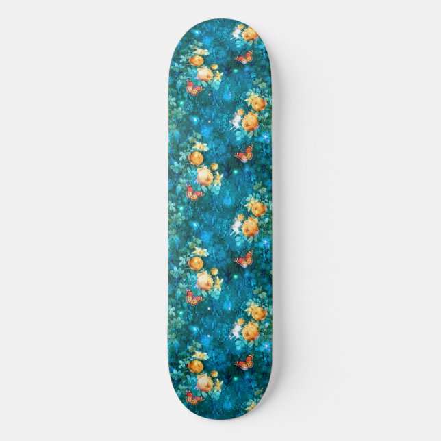 Skateboard Une fée dans le jardin Série Design 11 (Recto)