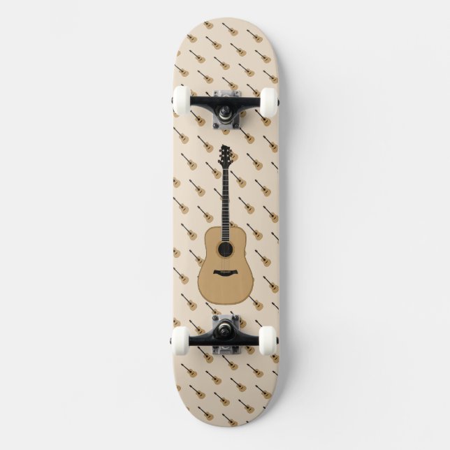 Skateboard Une jolie guitare (Recto)