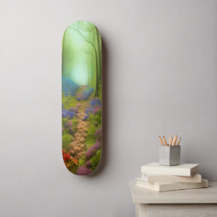 Skateboard Une promenade à travers le bois enchanté