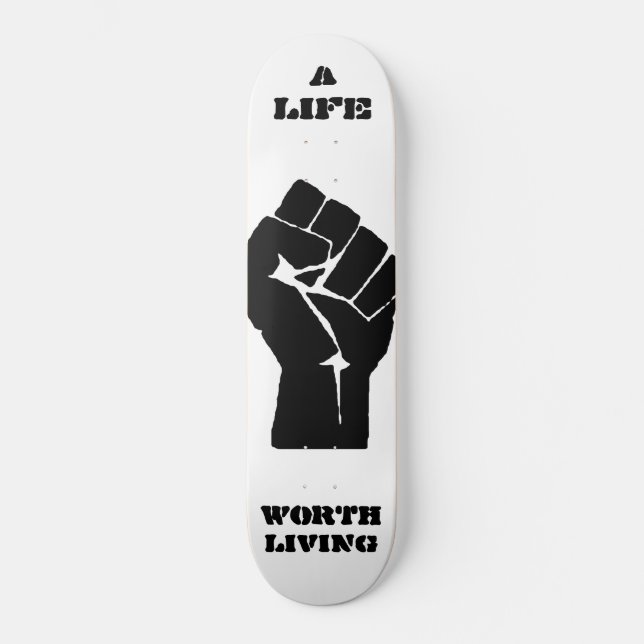 SKATEBOARD UNE VIE INTÉRESSANT LA VIE (Recto)
