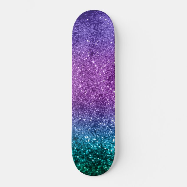 Skateboard Unicorn Girls Glitter #10 #shiny (Recto)
