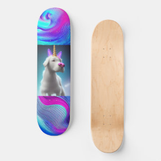 Skateboard Unicorn Puppy art sur skboard pour garçon fille
