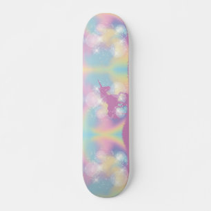 Skateboard Unicorn Purple Sparkle Princess Purple Rose Pastel