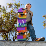 Skateboard Unique Design Abstrait coloré Artwork Arc-en-ciel<br><div class="desc">Ride dans le style avec notre skateboard créatif unique et élégant abstrait coloré. Ce tableau dynamique n'est pas seulement pour la croisière, c'est une toile pour l'expression artistique. Améliorez votre expérience de patinage avec ce skateboard distinctif qui ajoute une explosion de créativité à vos mouvements. #Skateboard #AbstractArtwork #ColorfulDesign #ArtisticExpression #DistinctiveRiding...</div>