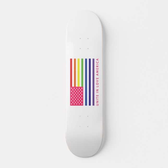 Skateboard Unite In Love America - (Devant)