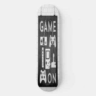 Skateboard Urbain Gamer Hardcore Rider Carte Pro personnalisé