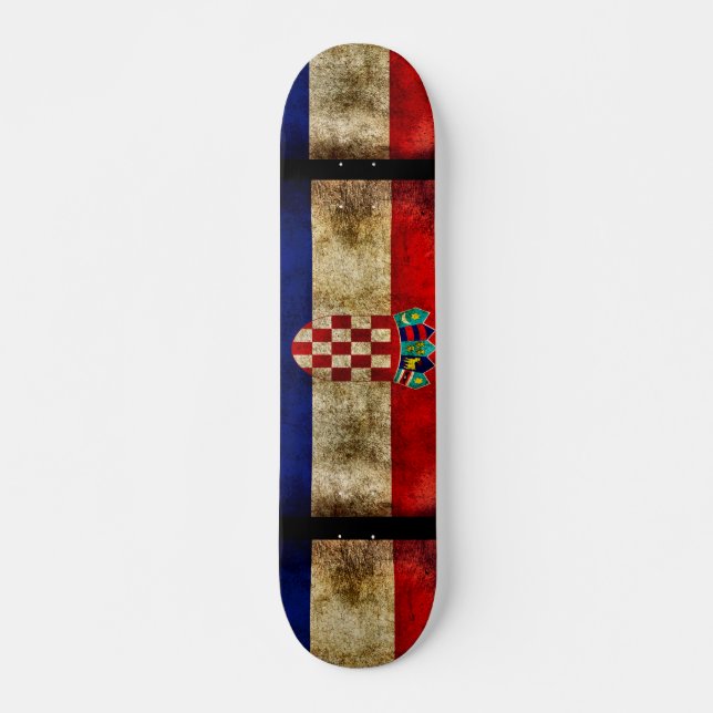 Skateboard Urban Croatia Grunge Custom Pro Park Board (Devant)