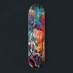 Skateboard Urban Graffiti Street Art Skate<br><div class="desc">Laissez libre cours à votre artiste de rue grâce à ce dessin de skateboard pointu et dynamique inspiré du graffiti. Doté de lettres graffitis audacieuses, d'effets de peinture au spray et d'une explosion de couleurs vives, ce skateboard est parfait pour faire une déclaration au skate park ou dans la rue....</div>