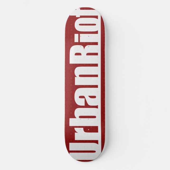 Skateboard UrbanRiot JP1 Red Deck (Recto)
