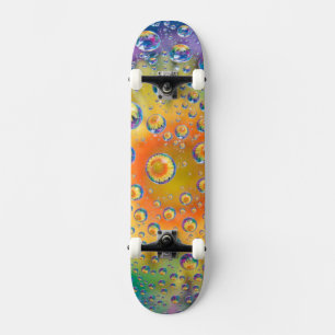 Skateboard USA, Colorado, Lafayette. Bulles d'eau sur verre 2