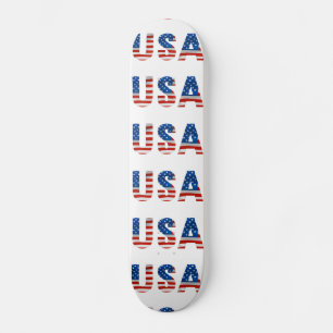 Skateboard USA flag worldcup