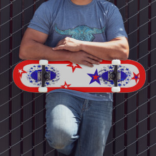 Skateboard usa rouge blanc bleu