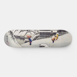 Skateboard Utagawa Hiroshige - Neige du soir à Kanbara