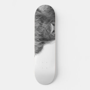 Skateboard Vaches Highland Noir et Blanc #4