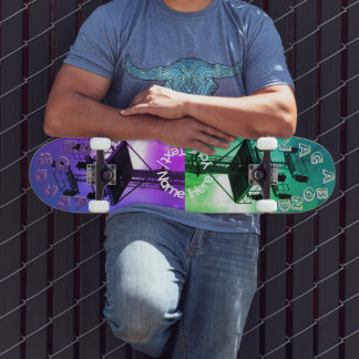 Skateboard Vagabond Vert Violet