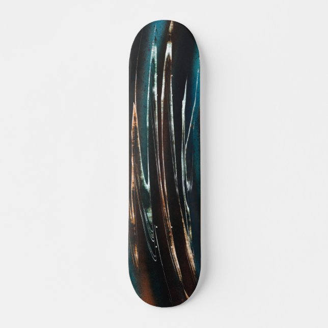 Skateboard Vague de grunge graphique (Devant)