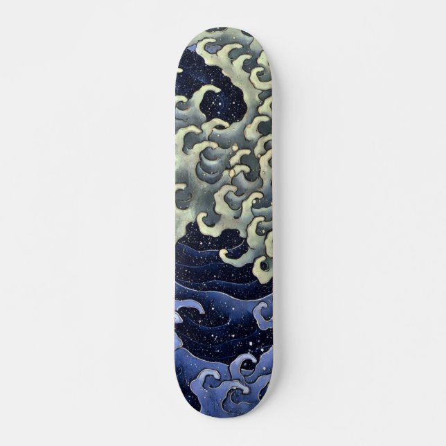 Skateboard Vague de Hokusai 2 (Devant)