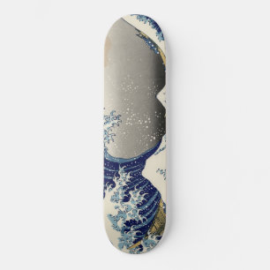 Skateboard vague de peinture japonaise, skate