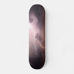 Skateboard Vague d'éclairs de tempête de mer