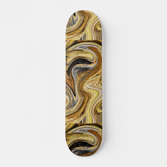 Skateboard Vague d'or (Devant)