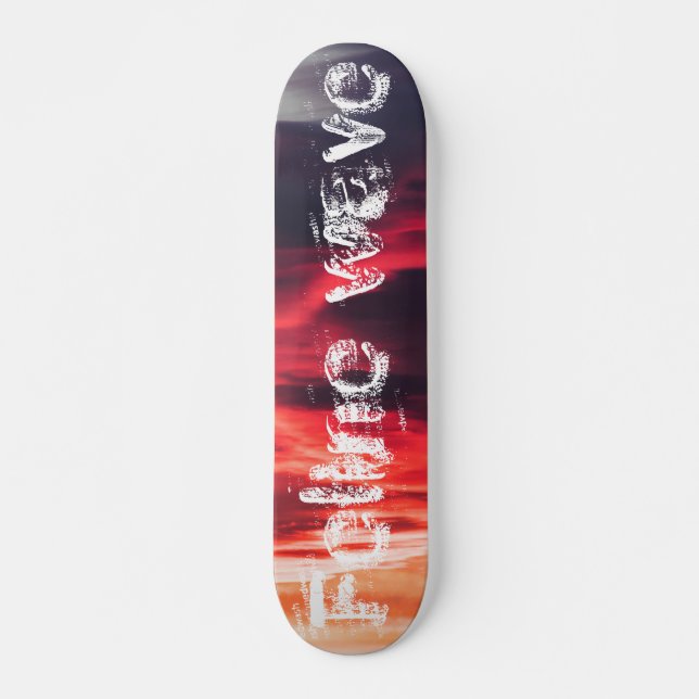 Skateboard vague féline (Devant)