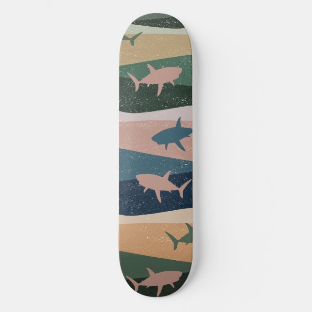 Skateboard VAGUE vintage SHARK (Recto)