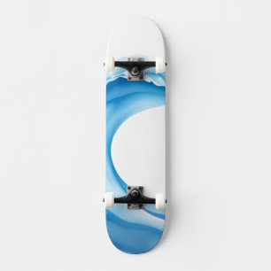 Skateboard Vagues bleues