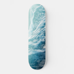 Skateboard Vagues de rêve océanique turquoise douce #3 #eau #