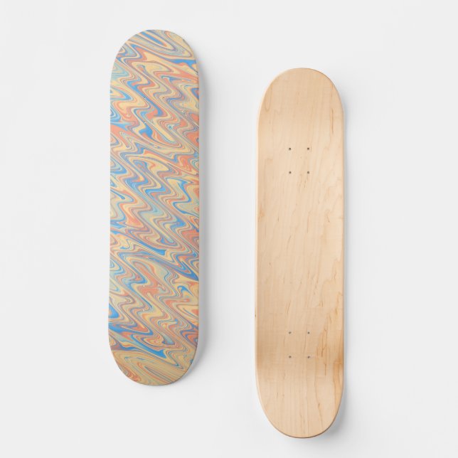 Skateboard Vagues Funky  (Recto)