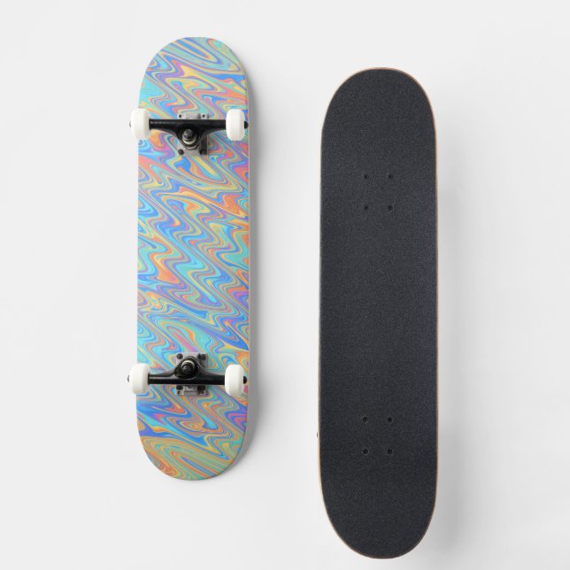 Skateboard Vagues Funky  (Recto)