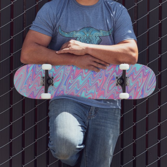 Skateboard Vagues Funky  (Extérieur 3)