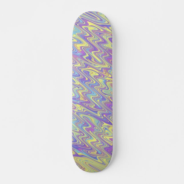 Skateboard Vagues Funky  (Devant)