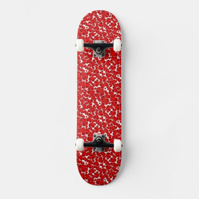 Skateboard Valentine moderne Saint-Valentin Amour (Recto)