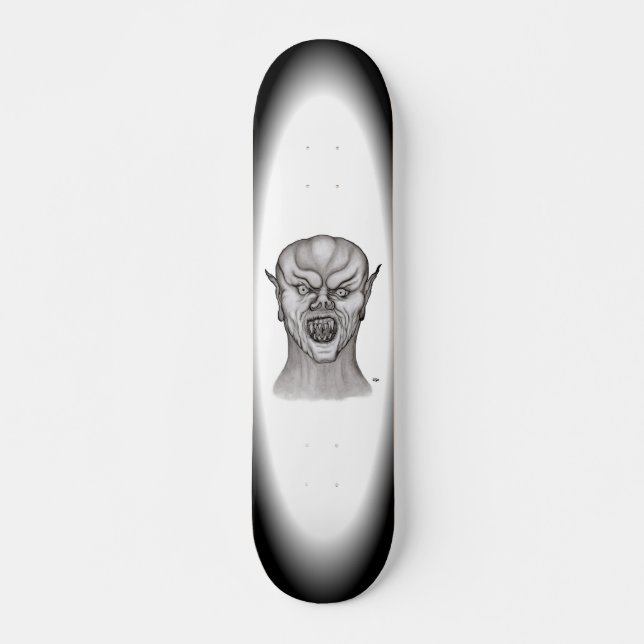 Skateboard Vampire noir et blanc (Devant)