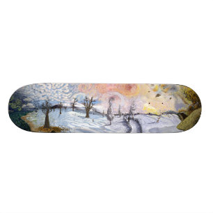 Skateboard Van Gogh : Paysage d'hiver