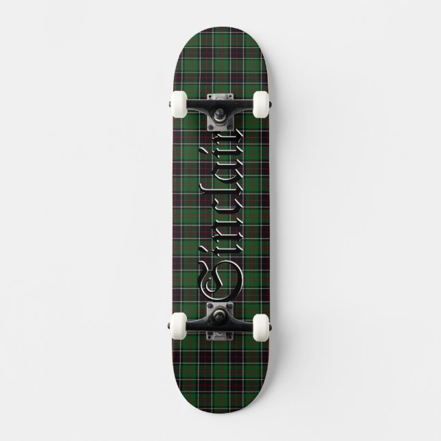 Skateboard Variante de tartan de chasse du clan Sinclair (Recto)