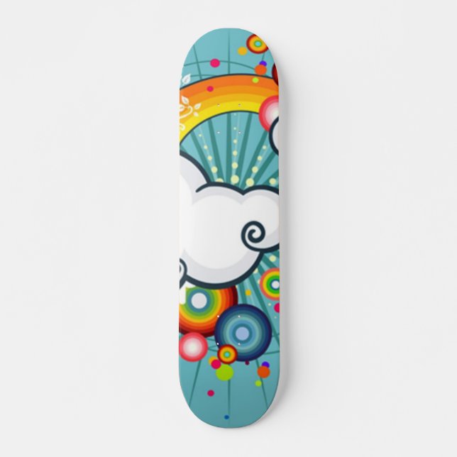 Skateboard vecteur arc-en-ciel (Devant)